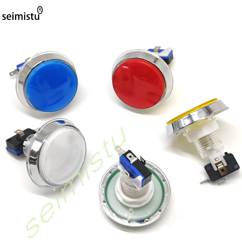 Botón LED plano cromado de 60  - Arcade Games And Vending reseña y precio