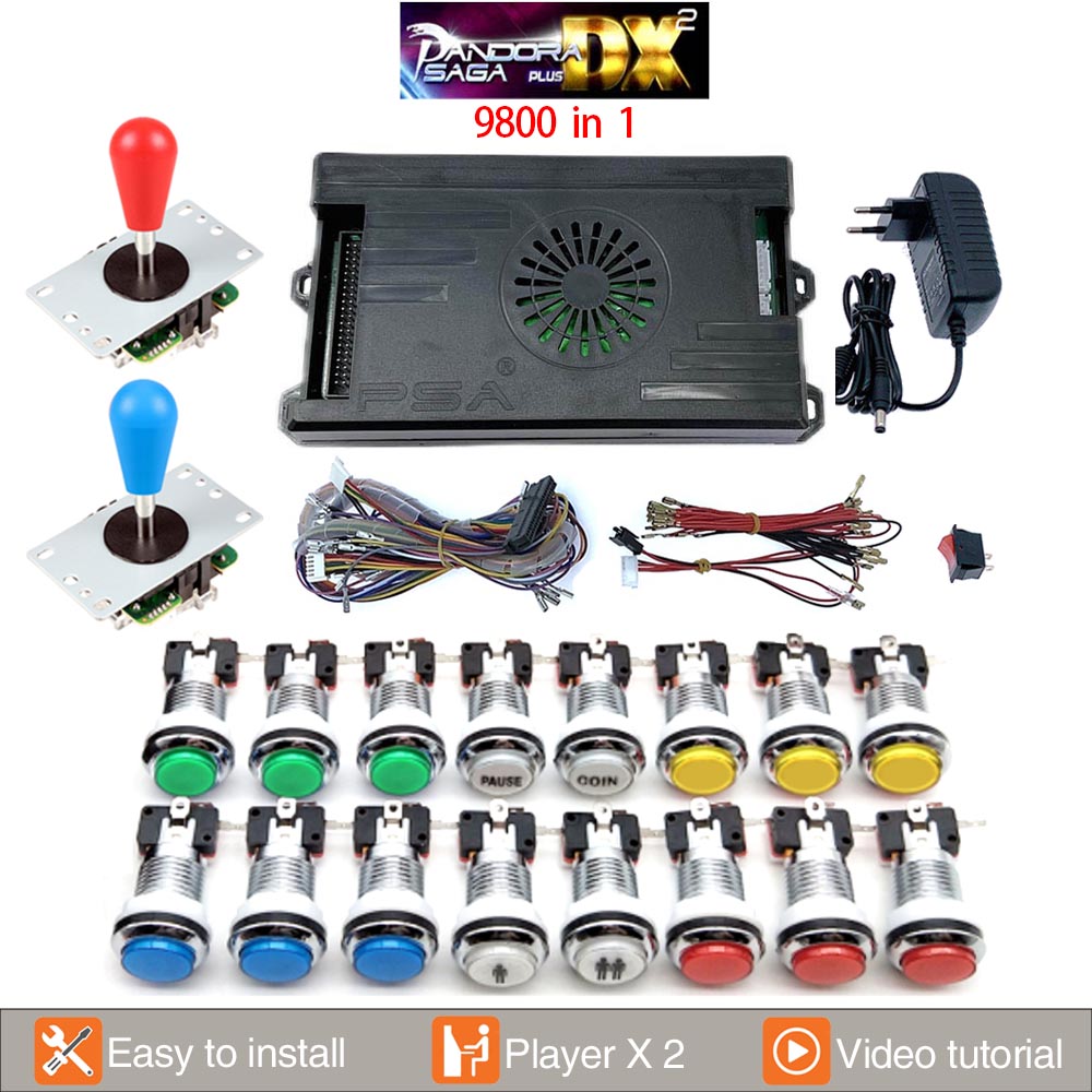 9800 en 1 Pandora Saga DX 2 Ar - Trackball Controller Arcade reseña y precio